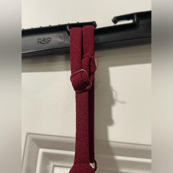 Lulu’s Mermaid Maxi Scoop Back Burgundy Evening Party Dress Size Medium NEW - Picture 7 of 8